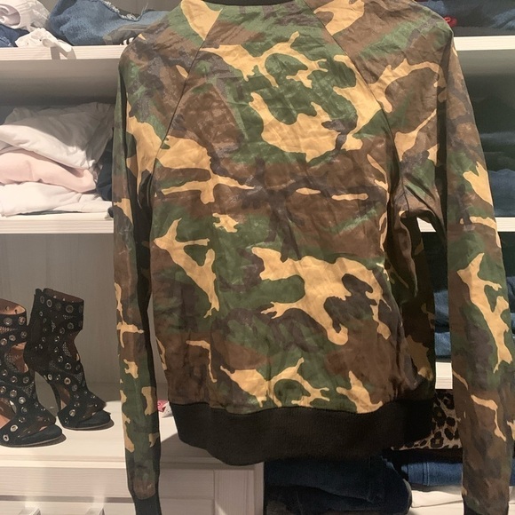 NICOLE MILLER ATELIER VIintage Camouflage bomber jacket SIZE  Large - Picture 7 of 7
